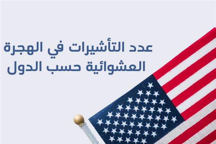 عدد التأشيرات في الهجرة العشوائية حسب الدول